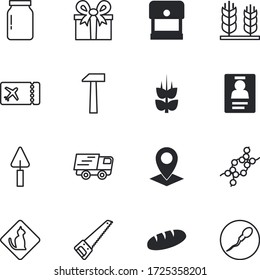 label vector icon set such as: infertility, arrow, pastry, coupon, shopping, courier, entry, vehicle, delivery, container, birthday, positioning, app, season, office, decor, company, warranty