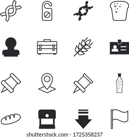 label vector icon set such as: cereal, rye, entrance, door, glass, farm, grow, download, information, motel, moon, lock, name, crop, rest, flag, water, warning, pointer, grunge, text, direction