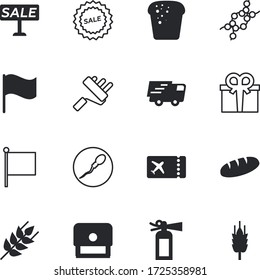 label vector icon set such as: biology, festival, van, service, strand, xmas, package, boxes, paperwork, laboratory, gift, office, barley, christmas, greeting, truck, access, validation, grunge