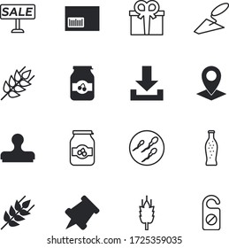 label vector icon set such as: holiday, premium, party, ovum, note, order, handle, marker, infertility, gps, reminder, present, approval, reach, gardening, relax, shadow, paperwork, hotel, barcode