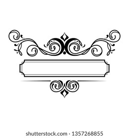 label victorian style icon