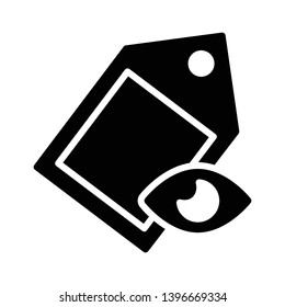 label view vector glyph icon