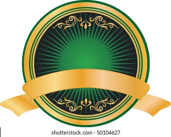 label for wine, green