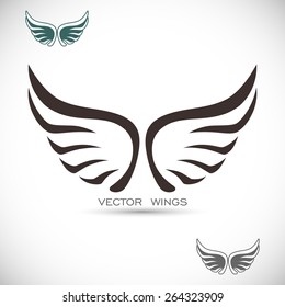 Label with wings