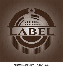 Label wood emblem