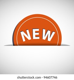 Label with word new inserting to slot