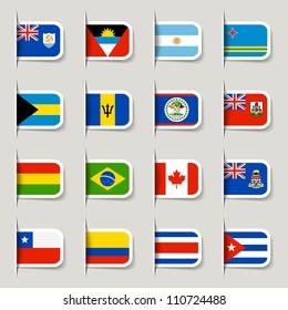 Label - World Flags