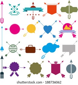 labels and arrows vector labels
