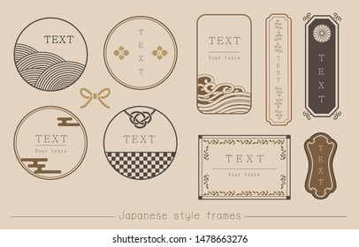 Labels and badges design templates set vector.Business sign, identity for flyer or banner.
