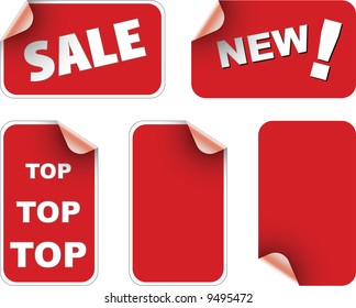 Labels badges and stickers