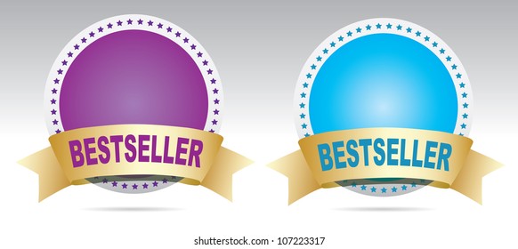 Labels - bestseller. Vector