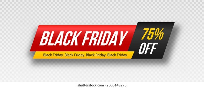 Labels for black friday. 3d matted icon with transparent shadow. Breaking news for sale. Realistic sales label.