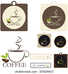 Labels for the coffee