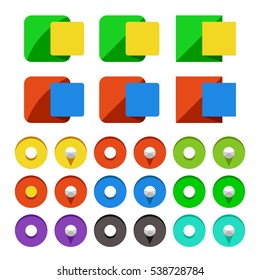 labels colored set