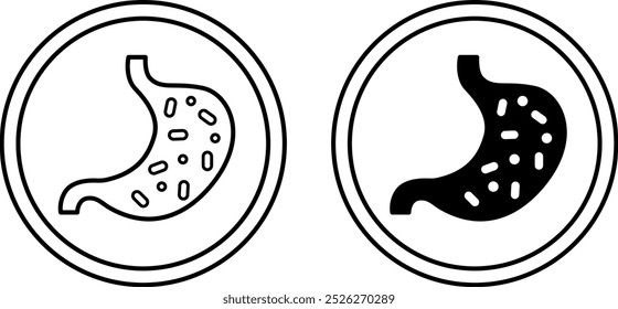 Labels Contains Probiotics. Black and White Vector Icons. Cat's Food Properties. Food Packaging Sticker