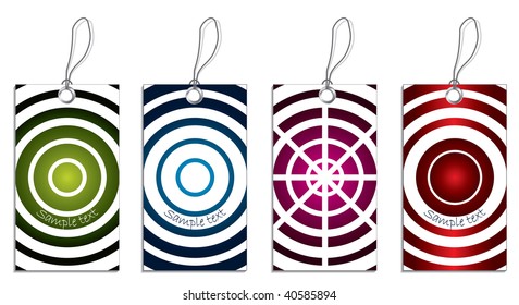 Labels with cool circles