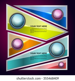 labels design on purple background, vector illustration