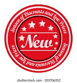 Labels design over white background, vector illustration