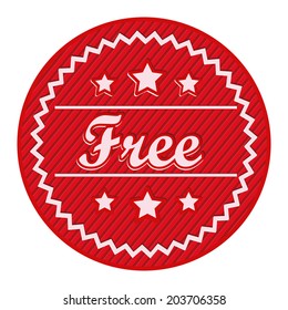 Labels design over white background, vector illustration