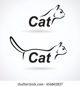 ?at labels and elements set. Vector