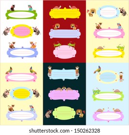 Labels With Exotic Animals