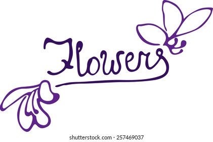 labels for the flower shop . Design element .