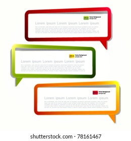 Labels in the form of an empty frame for your text.