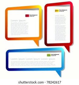 Labels in the form of an empty frame for your text.