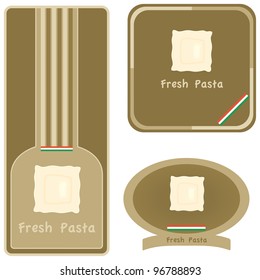 Labels for fresh pasta stuffed