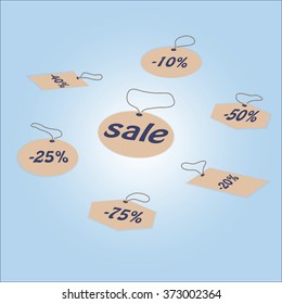 labels for hanging with discounts