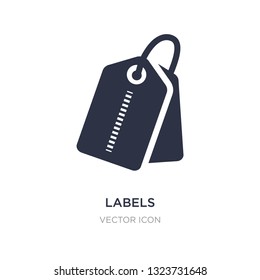 labels icon on white background. Simple element illustration from UI concept. labels sign icon symbol design.