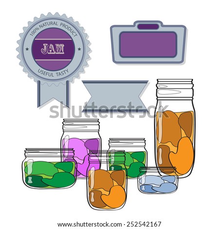 labels jars jam stock vector royalty free 252542167 shutterstock