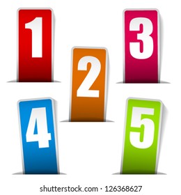 Labels with numbers inserting to slot