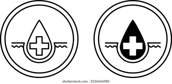 Labels Nutritious Cream. Black and White Vector Icons. Sticker For Cosmetics Packaging. Skin Care Concept