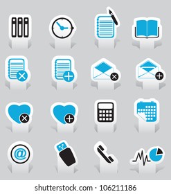 Labels for office - vector illustration