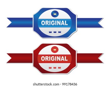 Labels - original. Vector