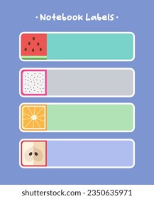 Labels pack, notebook labels, name tag