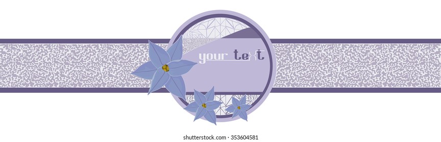 labels with a painted image of Ipheion flowers