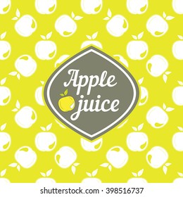 Labels and seamless pattern for natural and detox drinks. Juice for healthy lifestyle.
