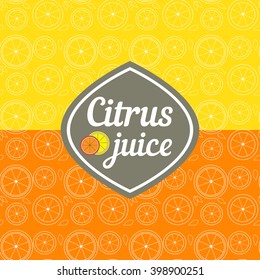 Labels and seamless pattern for natural and detox drinks. Juice for healthy lifestyle. 