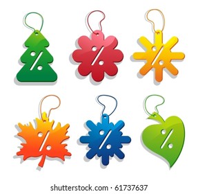 Labels of seasonal sales
