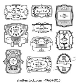 Labels Set - Isolated On White Background - Vector Illustration, Graphic Design. For Web,Websites,Print,Presentation Templates,Mobile Applications And Promotional Materials