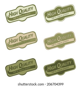 Labels set for organic products