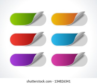 Labels set. Vector design elements.