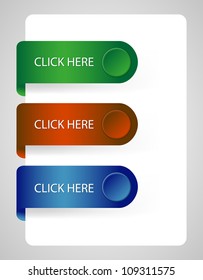Labels / Stickers on the edge of the with buttons