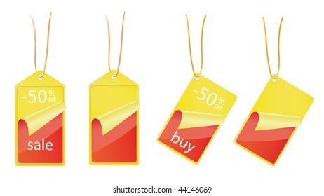 labels with text "-50 OFF"    for web design resources and promotion