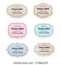 labels. Vector