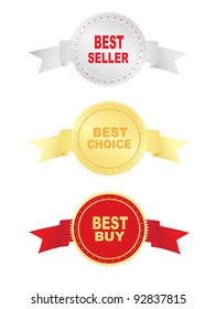 Labels. Vector