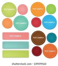 labels Vector illustration