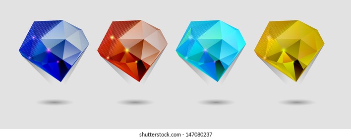 Labels vector set, modern style. Abstract futuristic design bubbles collection, vector.